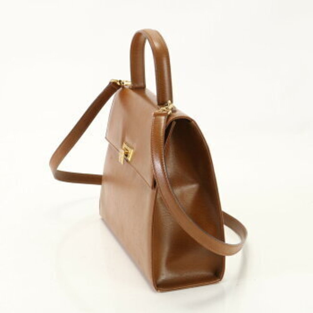 Christian Dior leather shoulder bag crossbody handbag brown - Picture 3 of 14